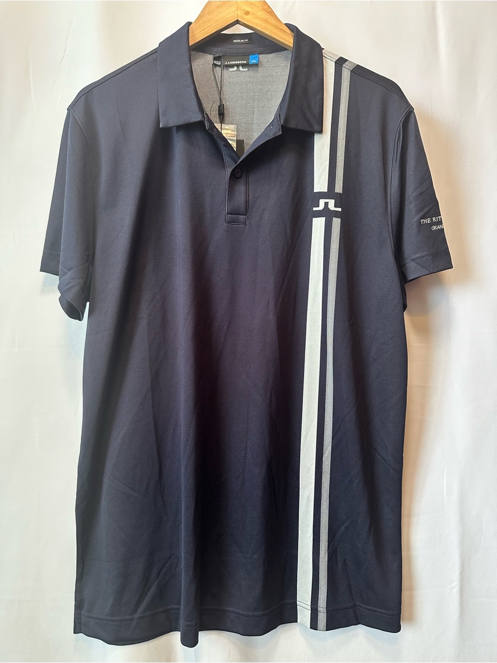 J.Lindeberg NWT Jeff Tour TX Jersey Collar golf performance polo Ritz Carlton